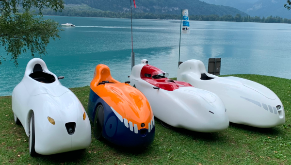 Liegeradtreffen mit Velomobilen am Walensee. 441, Alpha7, Milan SL, M9